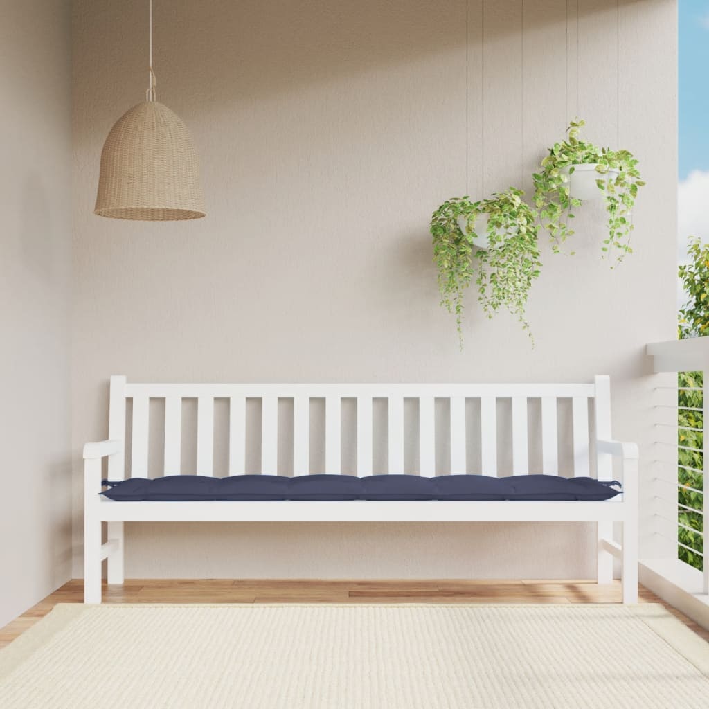 JUNG Vida Gartenbank-Auflage Marineblau 200x50x7 cm Oxford-Gewebe