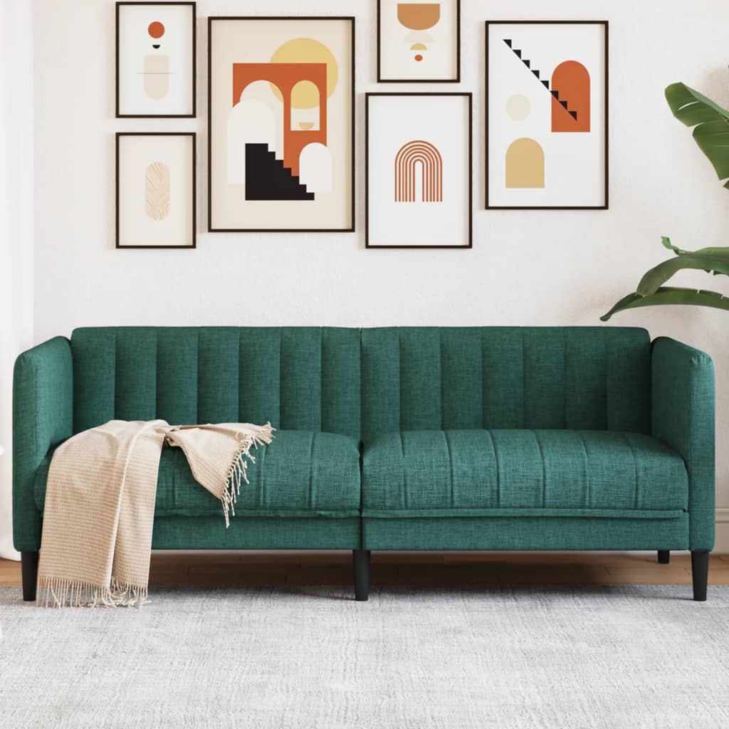 JUNG Vida Sofa 2-Sitzer Dunkelgrün Stoff