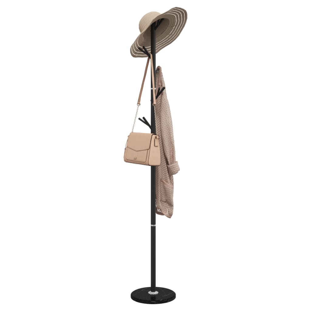 JUNG Vida Garderobenständer Schwarz 175 cm Pulverbeschichtetes Eisen