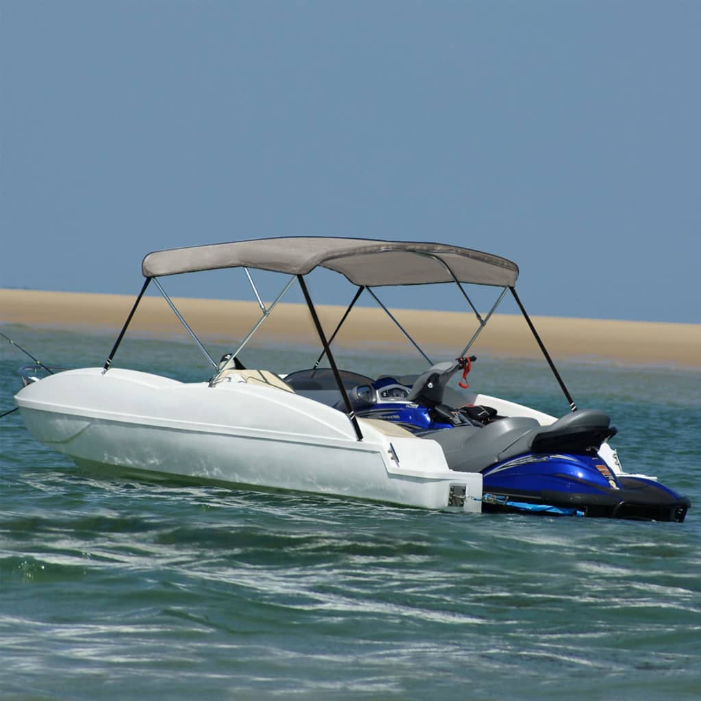 JUNG Vida 3-Bow Bimini-Top Grau 183x140x137 cm