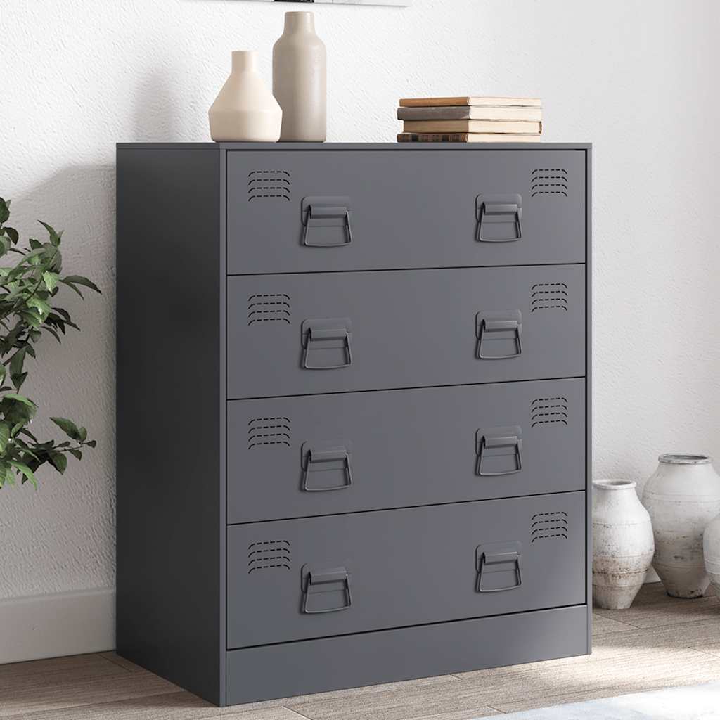JUNG Vida Sideboard Anthrazit 67x39x83 cm Stahl
