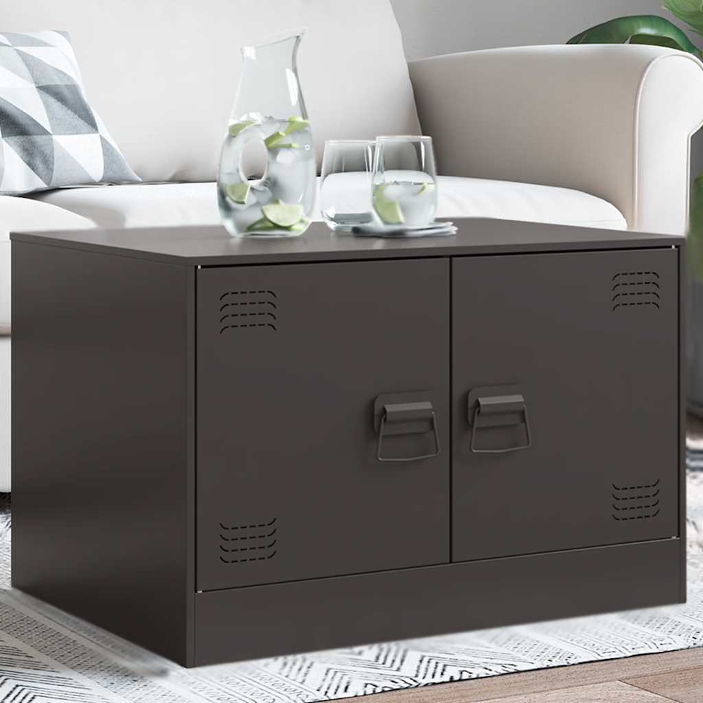JUNG Vida Couchtisch Schwarz 67x50x44 cm Stahl