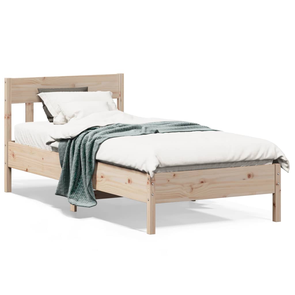 JUNG Vida Massivholzbett ohne Matratze 90x190 cm Kiefernholz