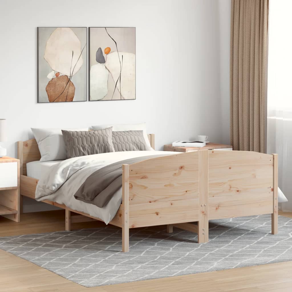 JUNG Vida Massivholzbett ohne Matratze 120x190 cm Kiefernholz