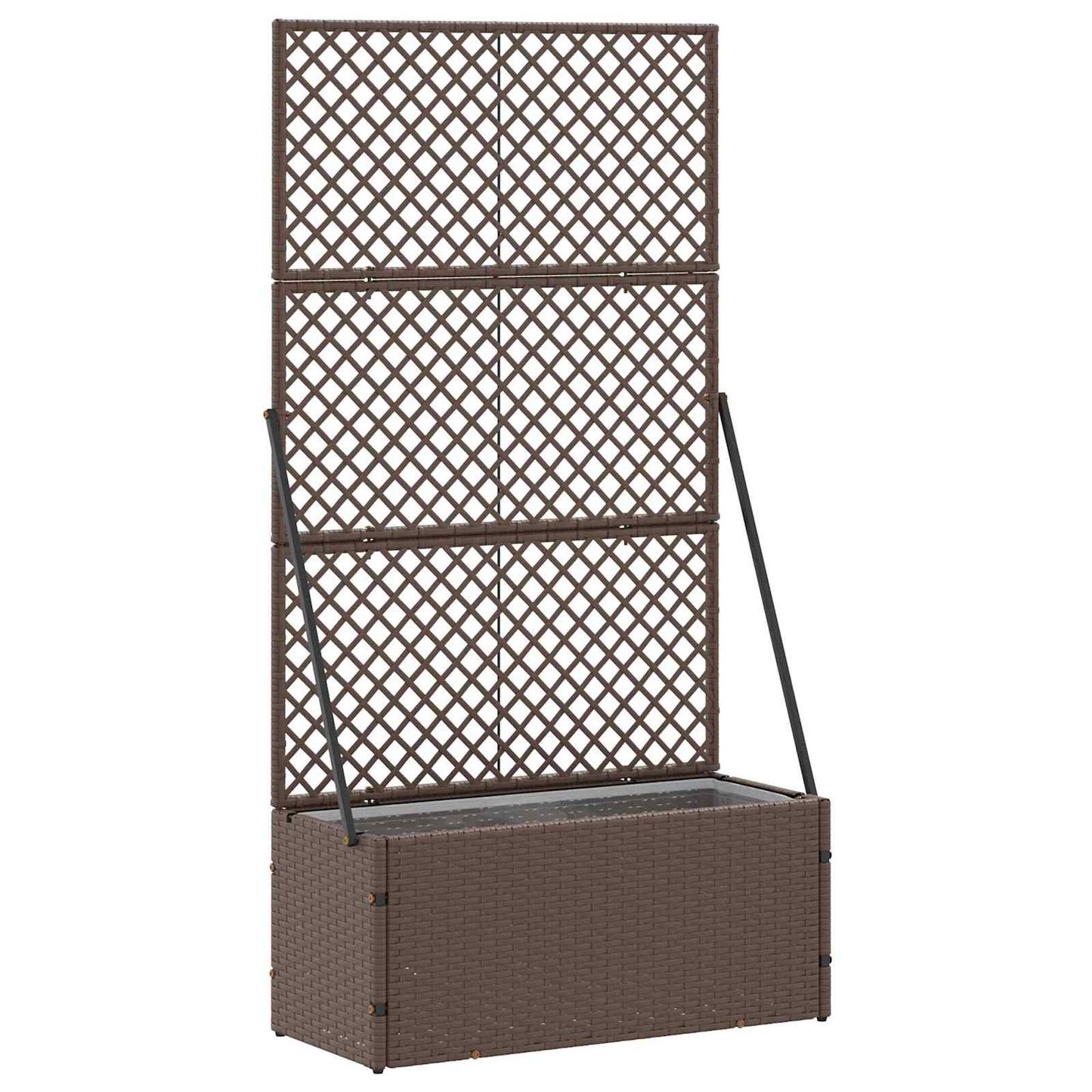 JUNG Vida Garten-Pflanzgefäß Braun 70 x 30 x 135 cm Metall
