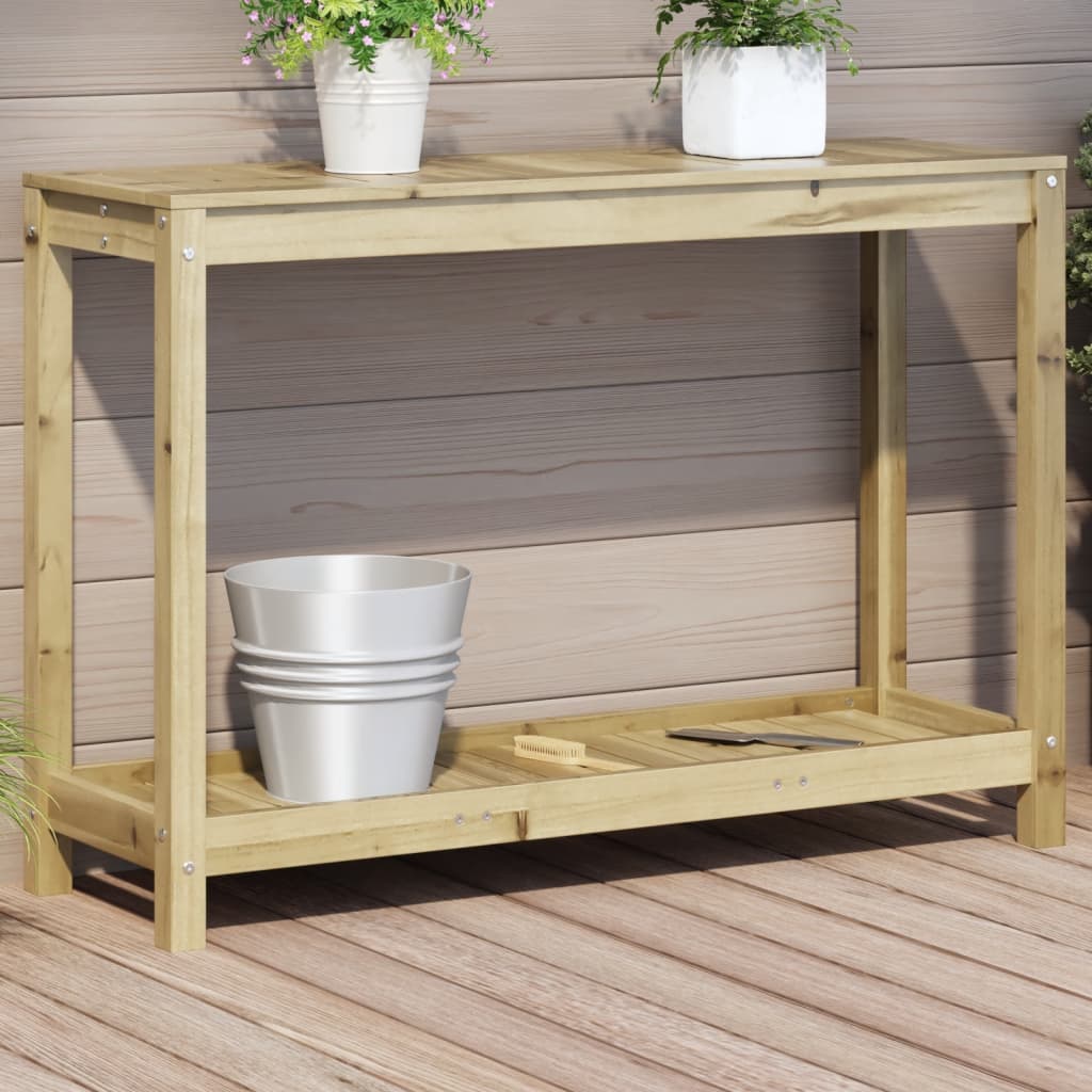 JUNG Vida Pflanztisch mit Ablage 108x35x75 cm Imprägniertes Kiefernholz