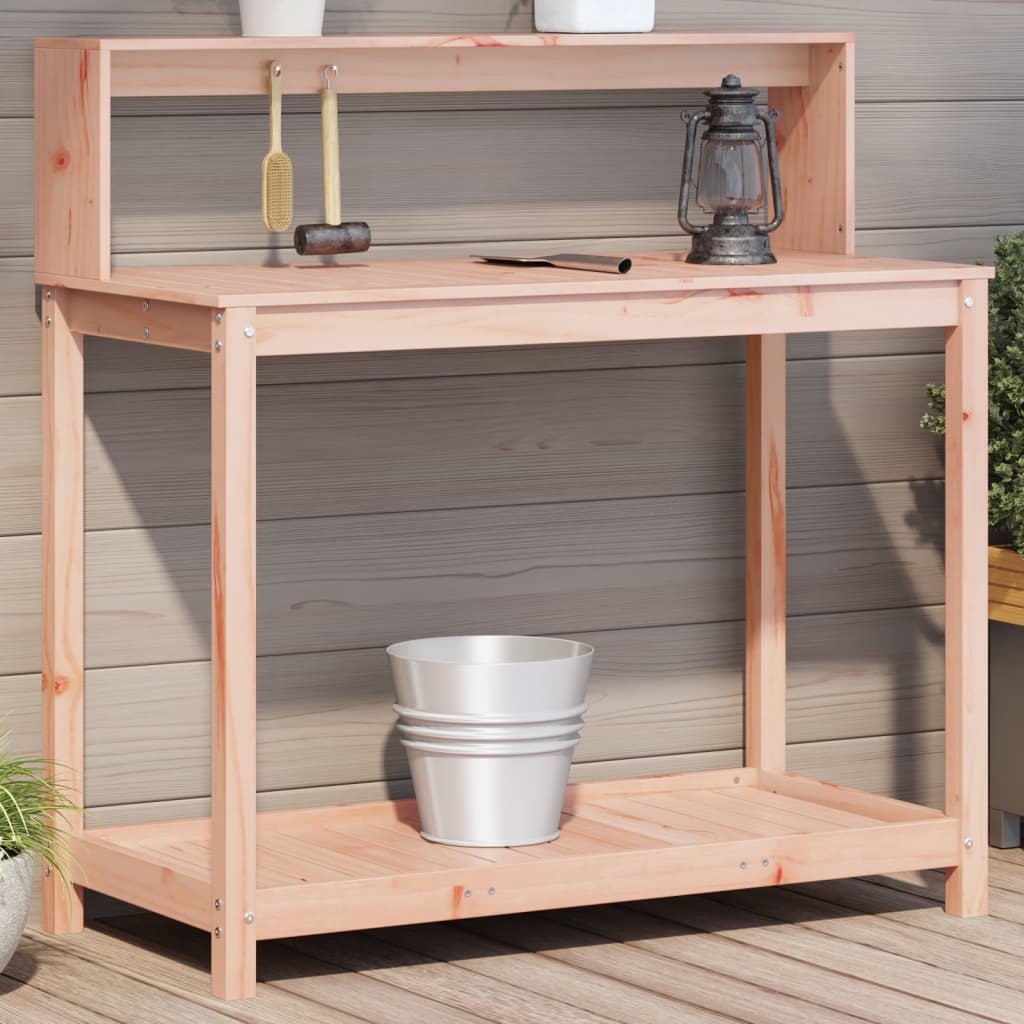 JUNG Vida Pflanztisch mit Ablagen 108x50x109,5 cm Massivholz Douglasie