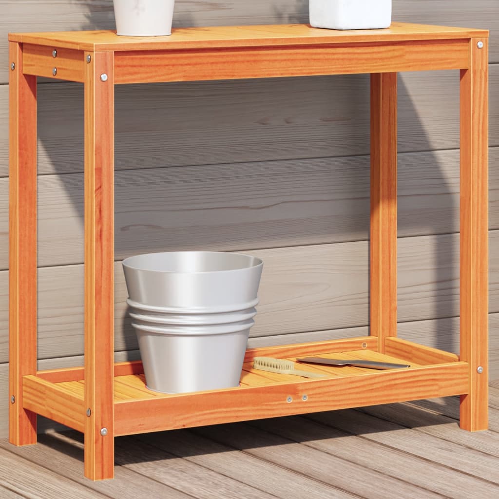 JUNG Vida Pflanztisch mit Ablage 82,5x35x75 cm Massivholz Kiefer