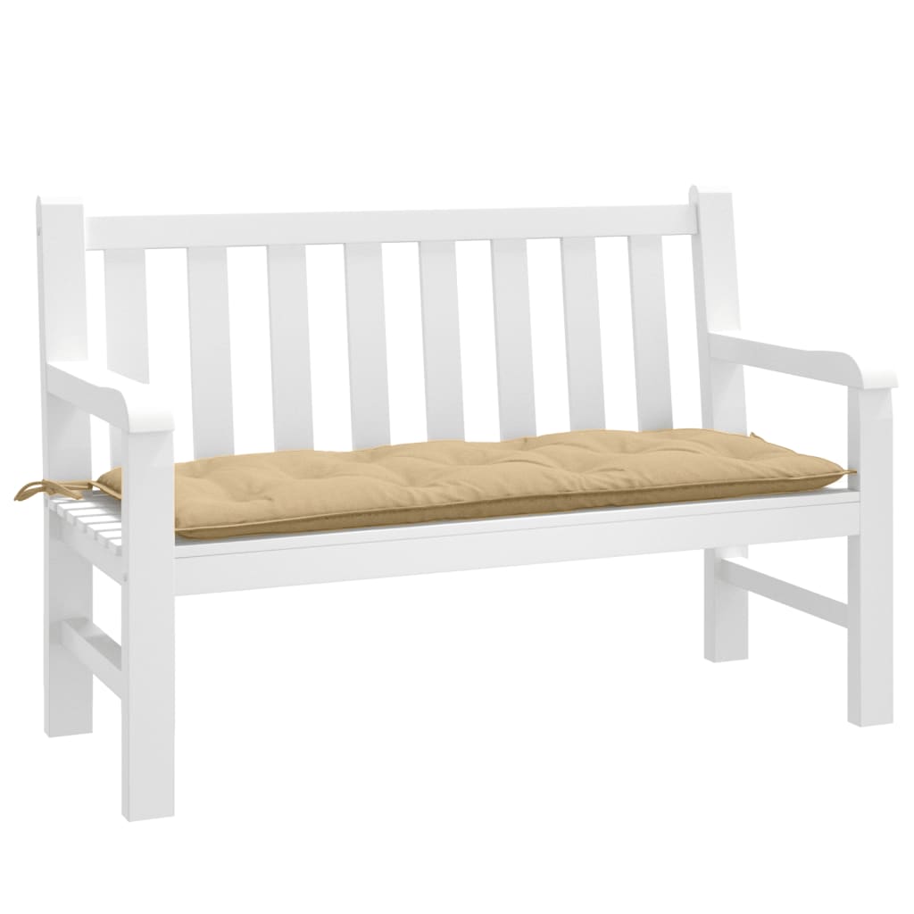 JUNG Vida Gartenbank-Auflage Melange Beige 120x50x7 cm Stoff
