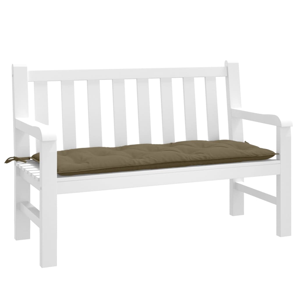 JUNG Vida Gartenbank-Auflage Melange Taupe 120x50x7 cm Stoff