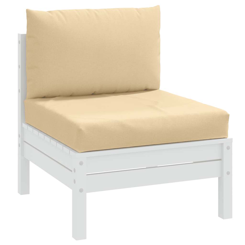 JUNG Vida Palettenkissen 2-tlg. Melange Beige Stoff
