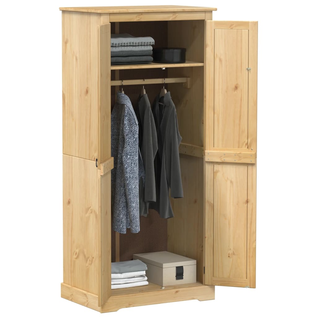 JUNG Vida Kleiderschrank Corona 76x50x170 cm Massivholz Kiefer