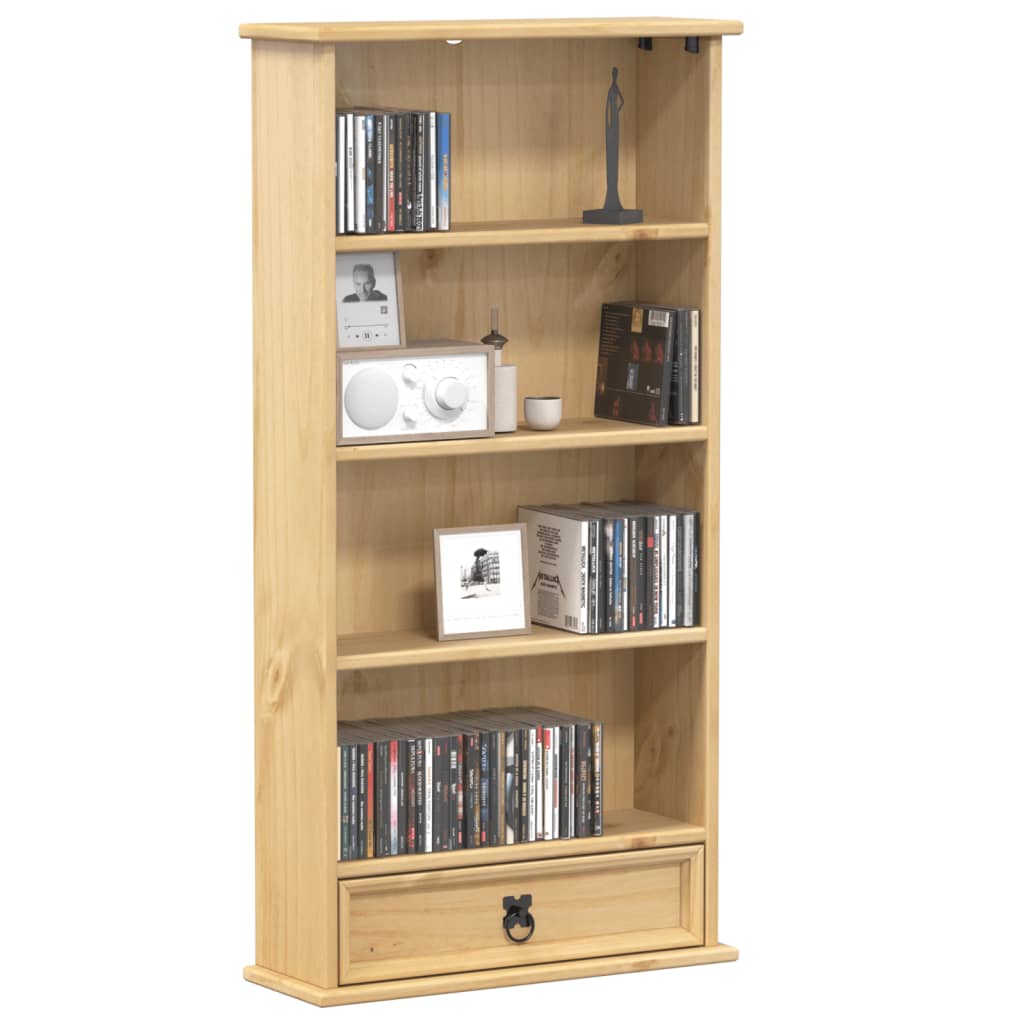 JUNG Vida CD-Schrank Corona 52x17,5x103 cm Massivholz Kiefer