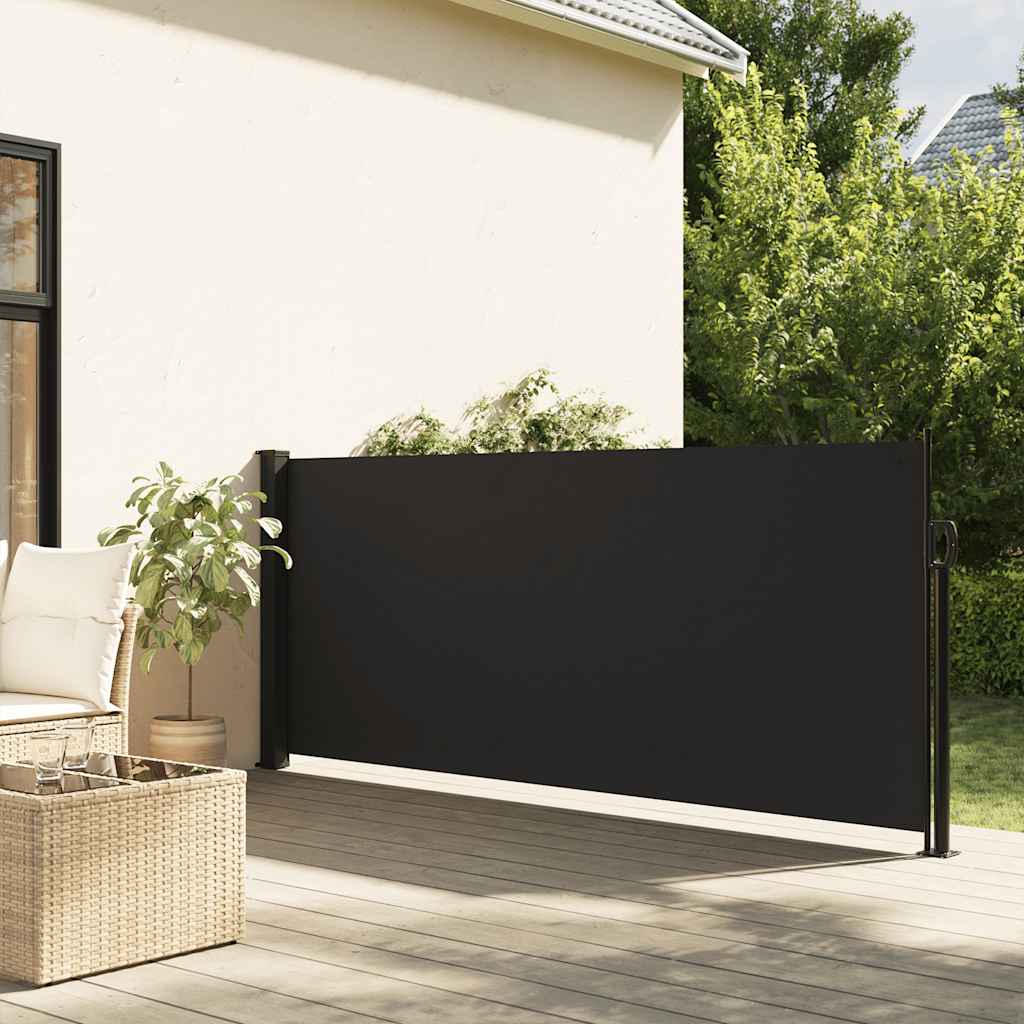 JUNG Vida Seitenmarkise Ausziehbar Schwarz 100x500 cm