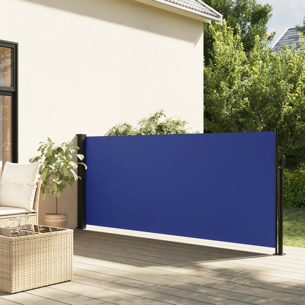 JUNG Vida Seitenmarkise Ausziehbar Blau 140x500 cm