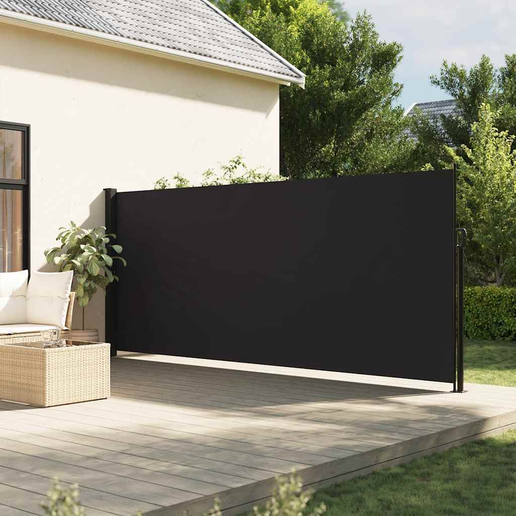 JUNG Vida Seitenmarkise Ausziehbar Schwarz 160x600 cm