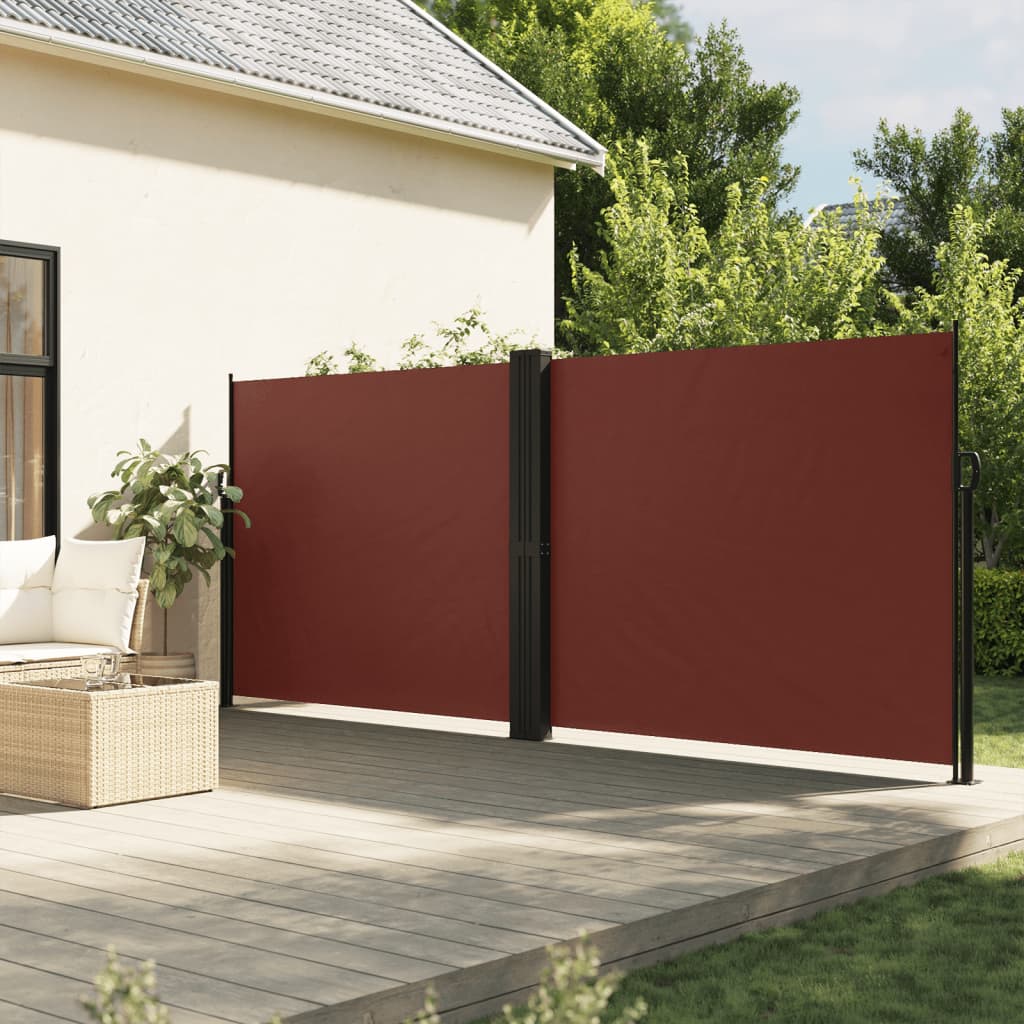 JUNG Vida Seitenmarkise Ausziehbar Braun 180x600 cm