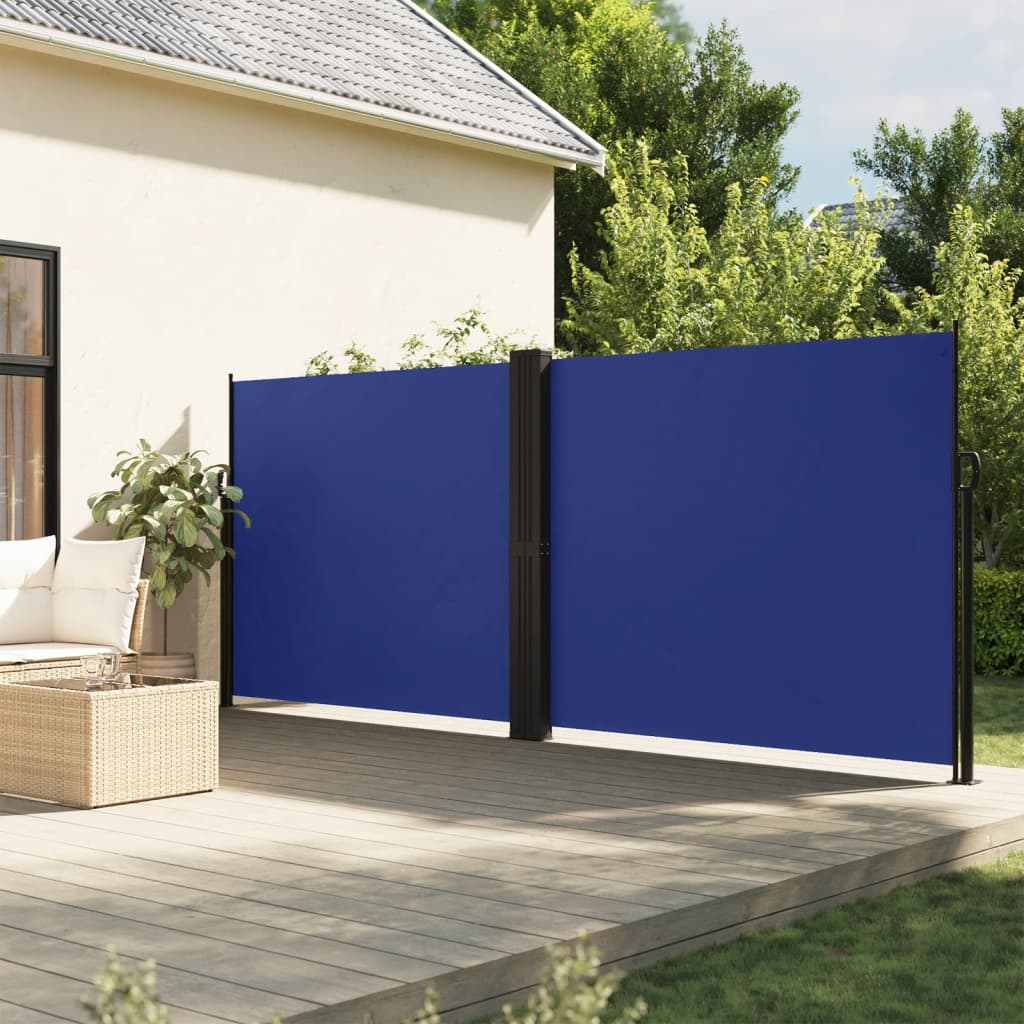 JUNG Vida Seitenmarkise Ausziehbar Blau 180x1000 cm