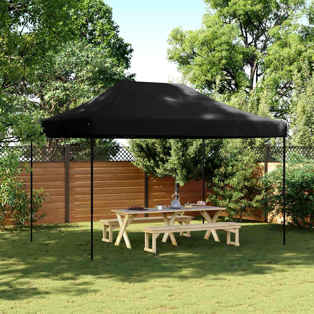 JUNG Vida Partyzelt Faltbar Pop-Up Schwarz 410x279x315 cm