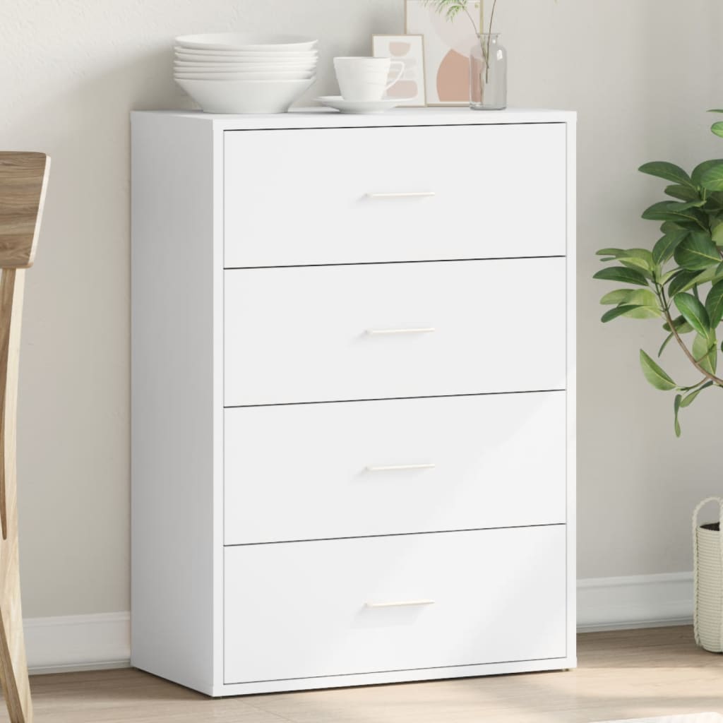 JUNG Vida Sideboard Weiß 60x31x84 cm Holzwerkstoff