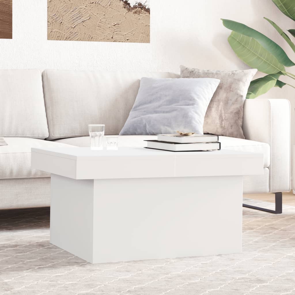 JUNG Vida Couchtisch Weiß 80x55x40 cm Holzwerkstoff
