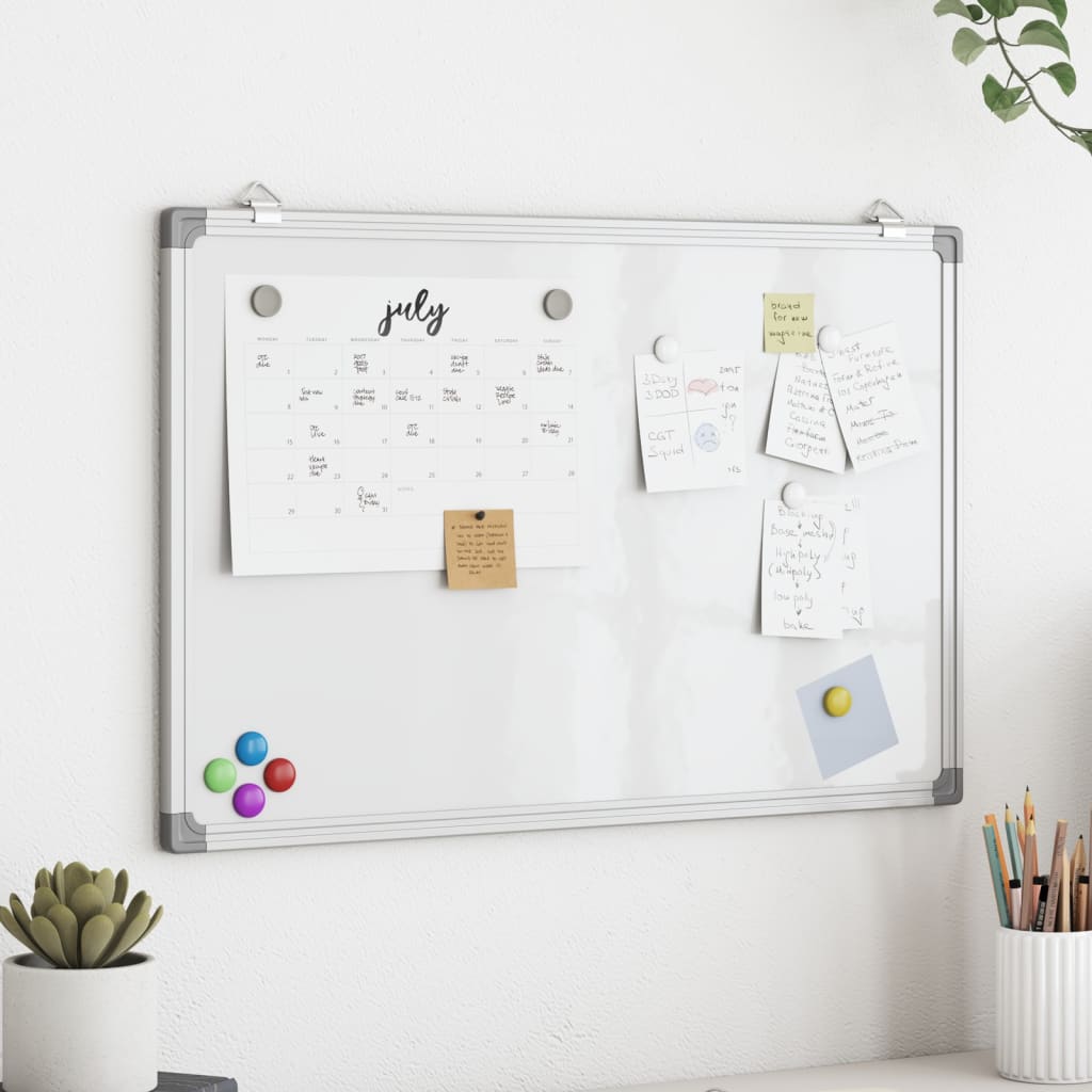 JUNG Vida Magnetisches Whiteboard 80x60x1,7 cm Aluminium