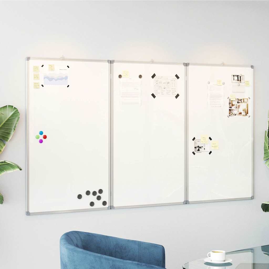 JUNG Vida Magnetisches Whiteboard Klappbar 150x100x1,7 cm Aluminium