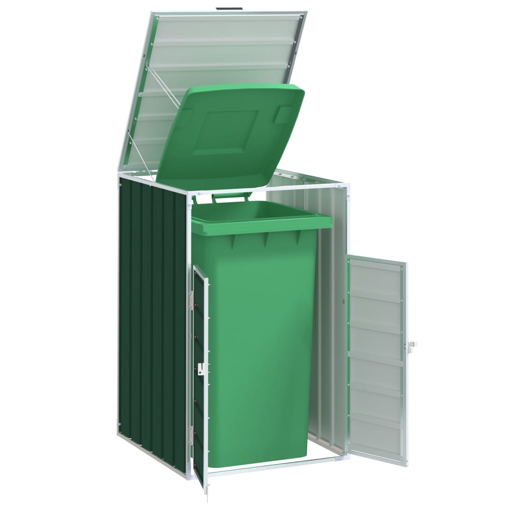 JUNG Vida Mülltonnenbox für 1 Tonne Grün 72x81x115 cm Stahl
