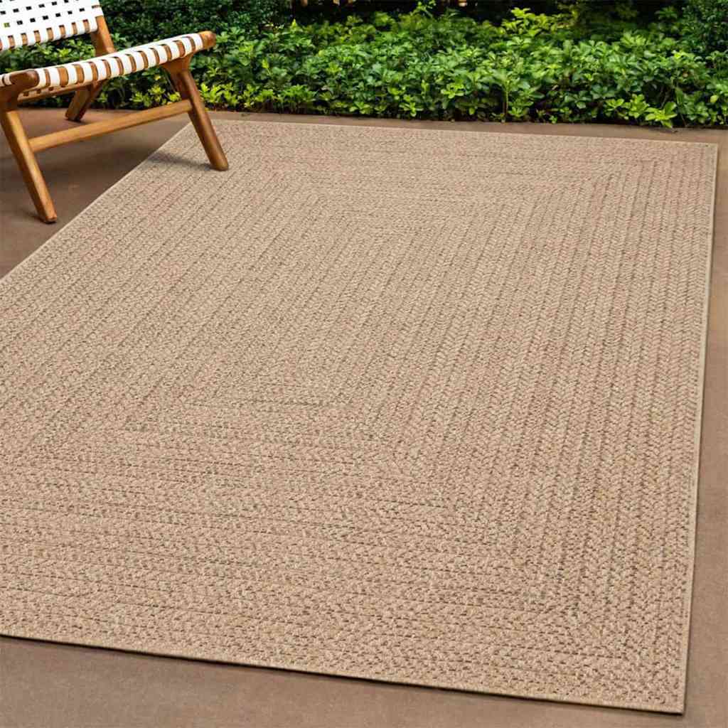 JUNG Vida Teppich ZIZUR 80x250 cm Jute-Optik Indoor und Outdoor