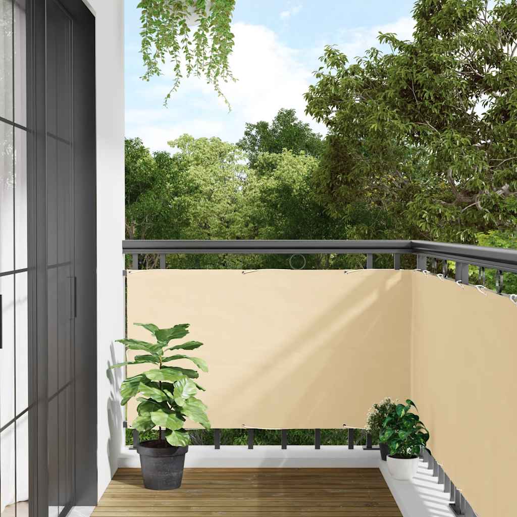 JUNG Vida Balkon-Sichtschutz Creme 300x75 cm PVC