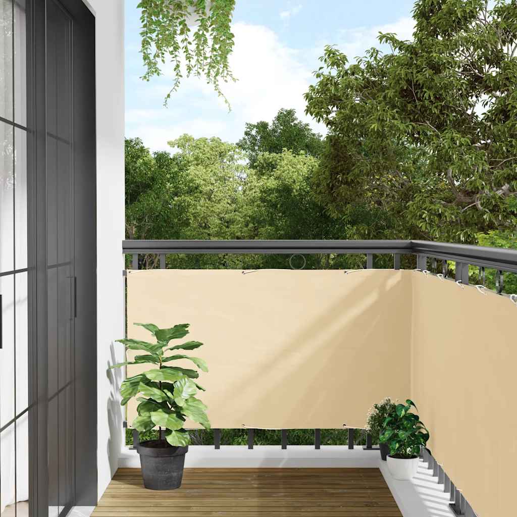 JUNG Vida Balkon-Sichtschutz Creme 800x75 cm PVC