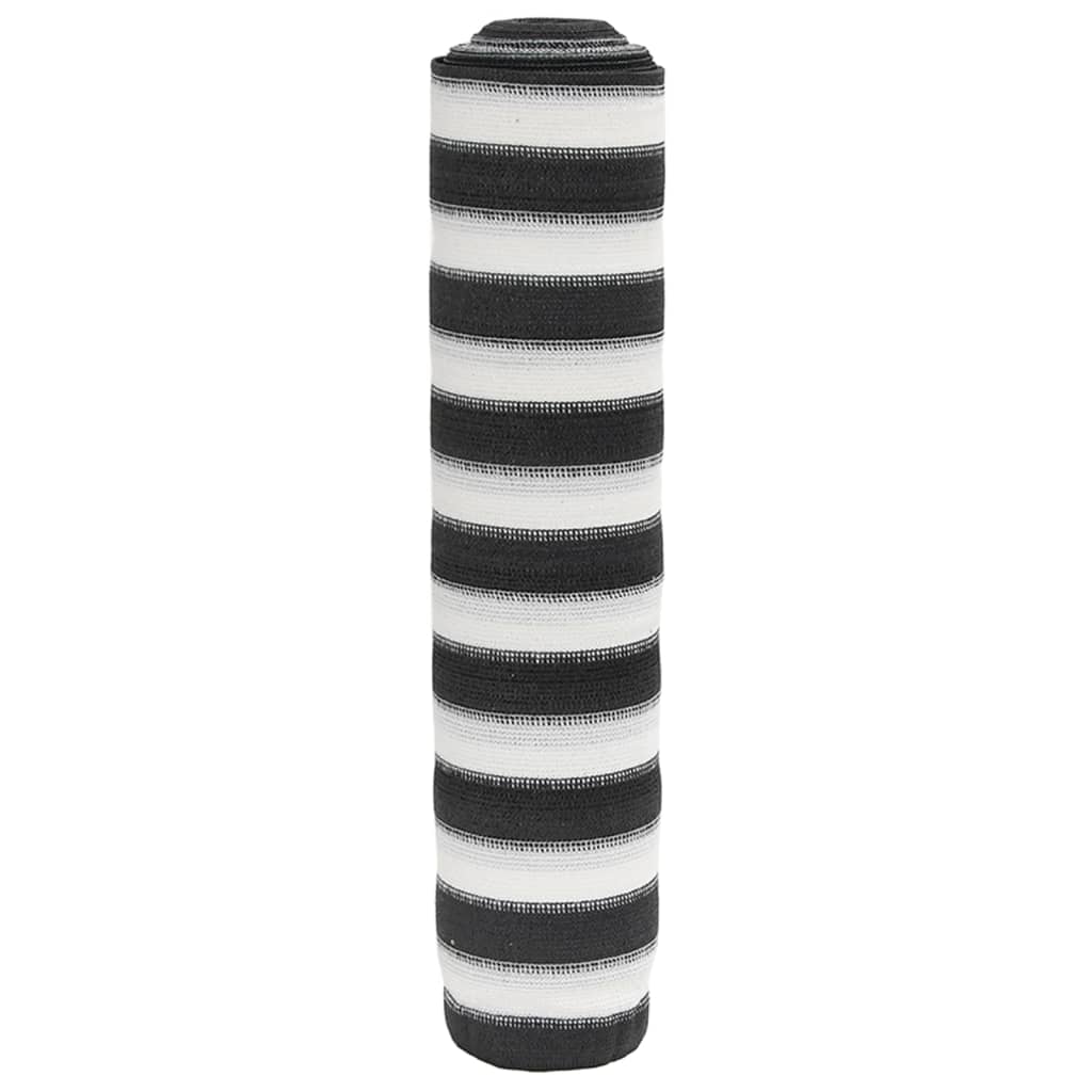 JUNG Vida Zaunblende Anthrazit und Weiß 1,5x10 m HDPE 150 g/m²