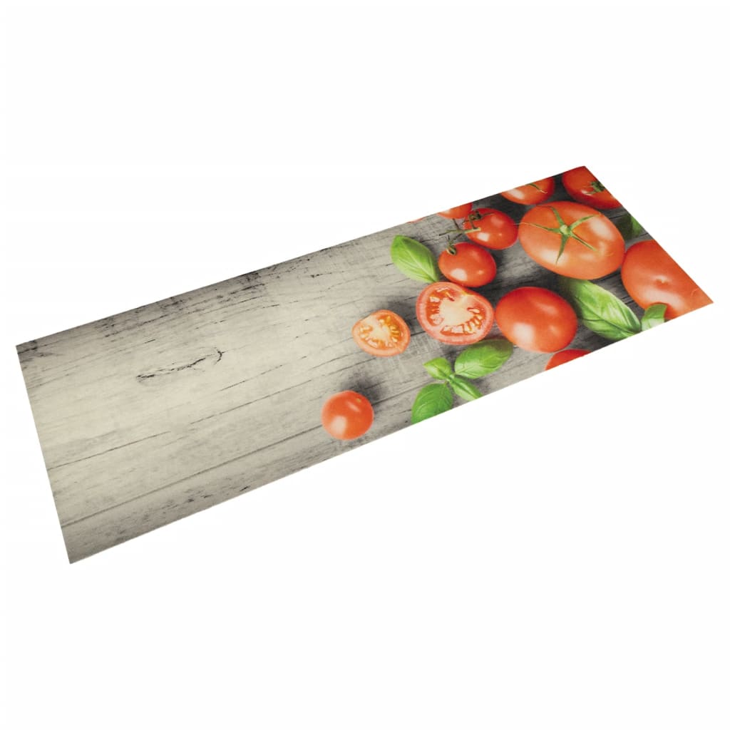 JUNG Vida Küchenteppich Waschbar Tomaten 60x180 cm Samt
