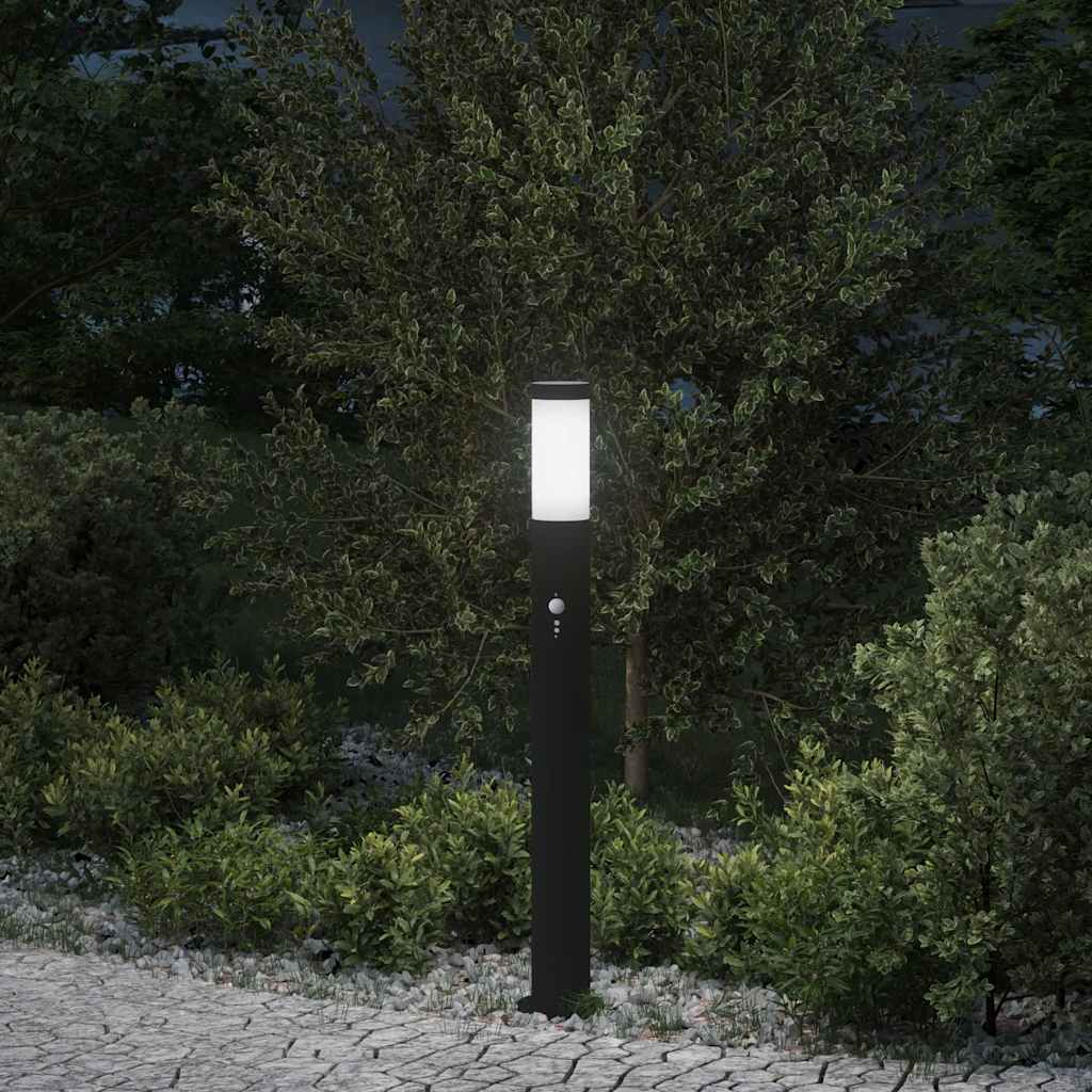 JUNG Vida Pollerleuchte mit Sensor 80 cm Edelstahl IP44