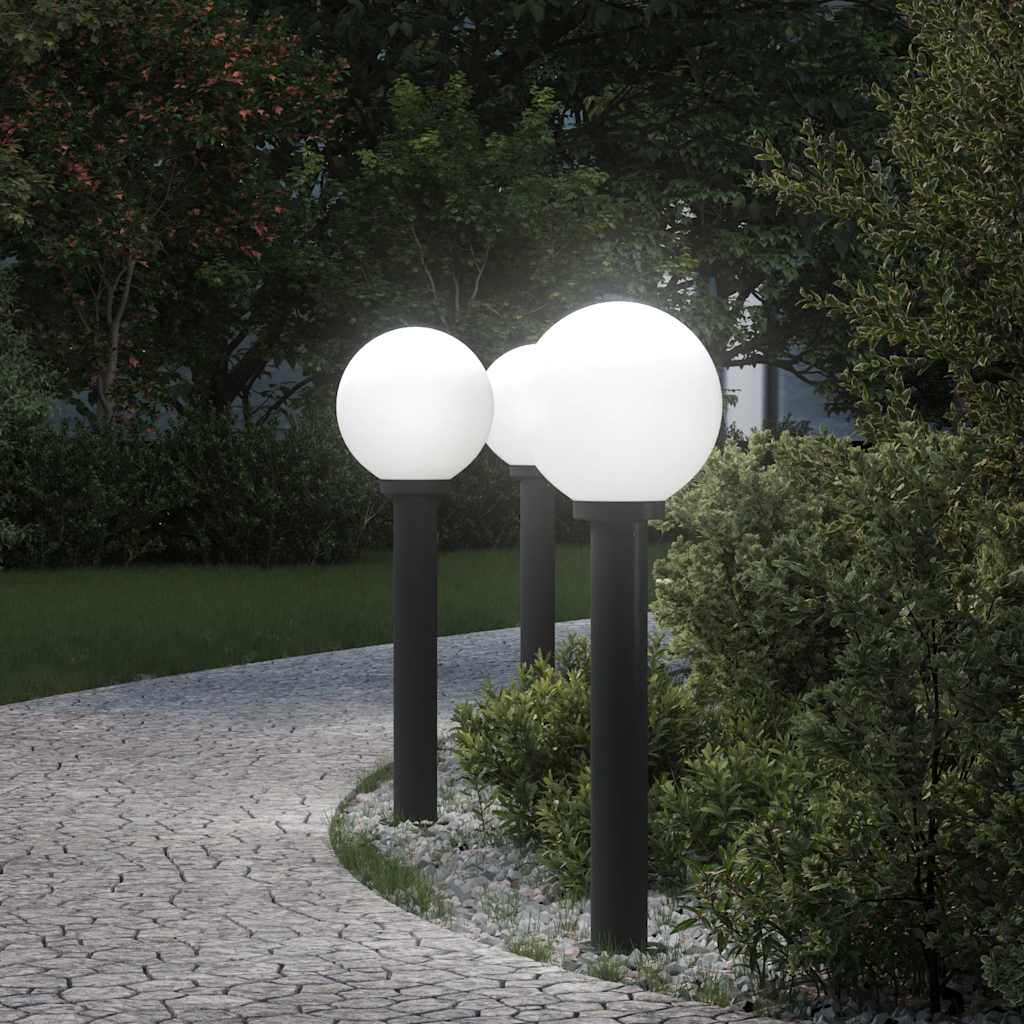 JUNG Vida Pollerleuchten 3 Stück 80 cm Schwarz IP44