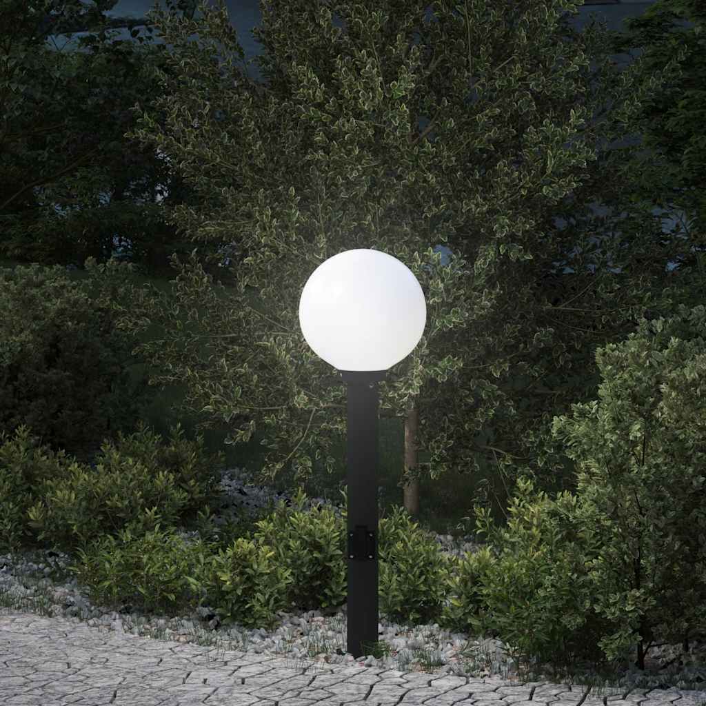 JUNG Vida Pollerleuchte mit Auslass 80 cm Schwarz IP44