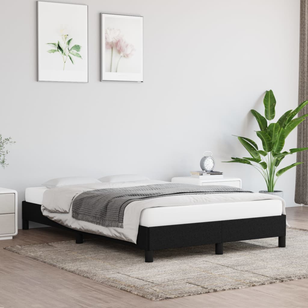 JUNG Vida Bettgestell ohne Matratze Schwarz 120x190 cm Stoff