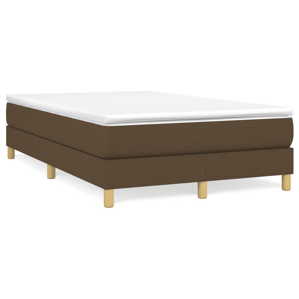 JUNG Vida Boxspringbett mit Matratze Dunkelbraun 120x190 cm Stoff