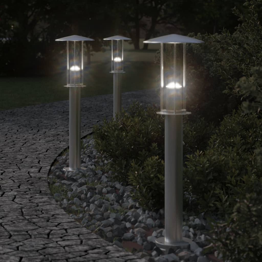 JUNG Vida Wegeleuchte Silbern 60 cm Edelstahl