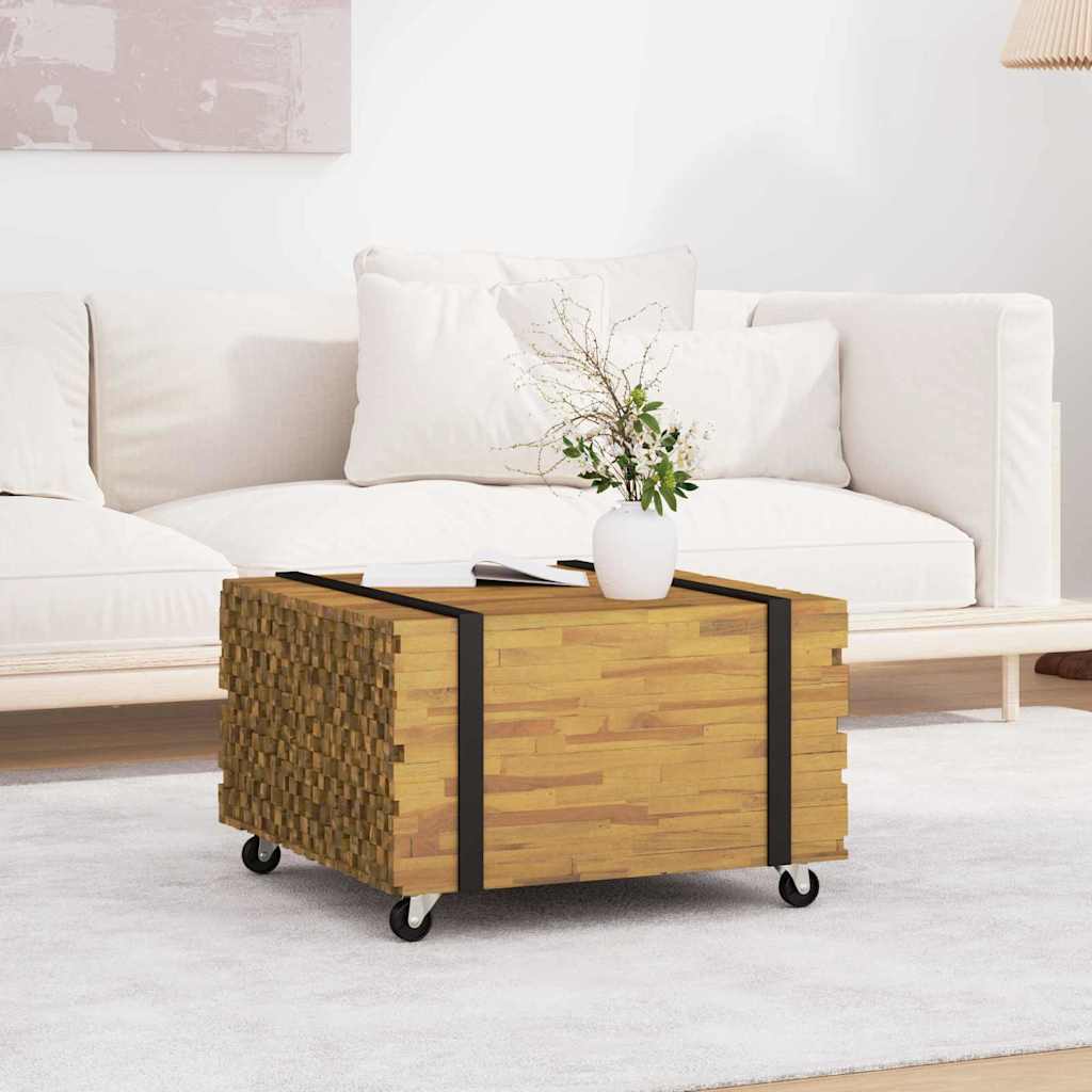 JUNG Vida Couchtisch Braun 60 x 60 x 38 cm Massivholz Teak