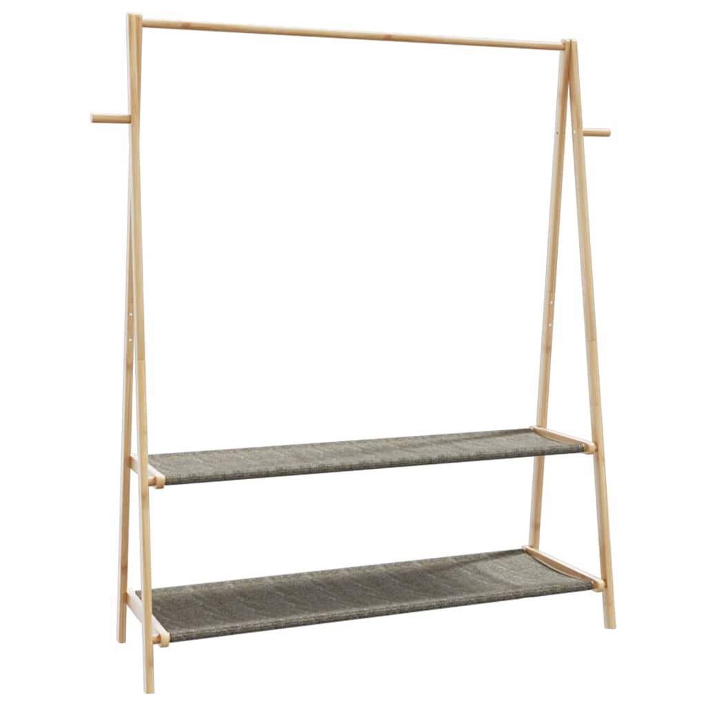 JUNG Vida Kleiderständer mit Ablagen 132x45,5x150,5 cm Bambus