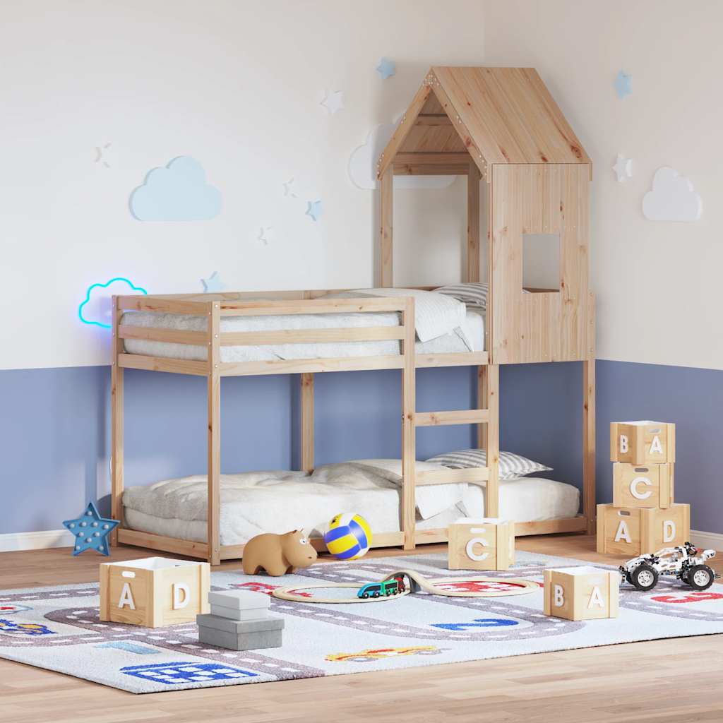JUNG Vida Dach für Kinderbett 60x99x139,5 cm Massivholz Kiefer