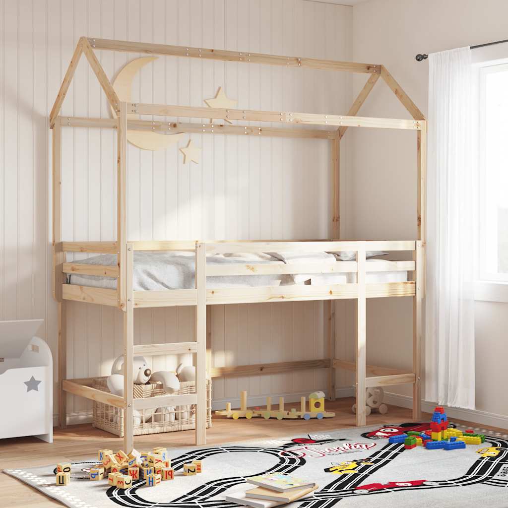 JUNG Vida Dach für Kinderbett 207x95,5x159 cm Massivholz Kiefer