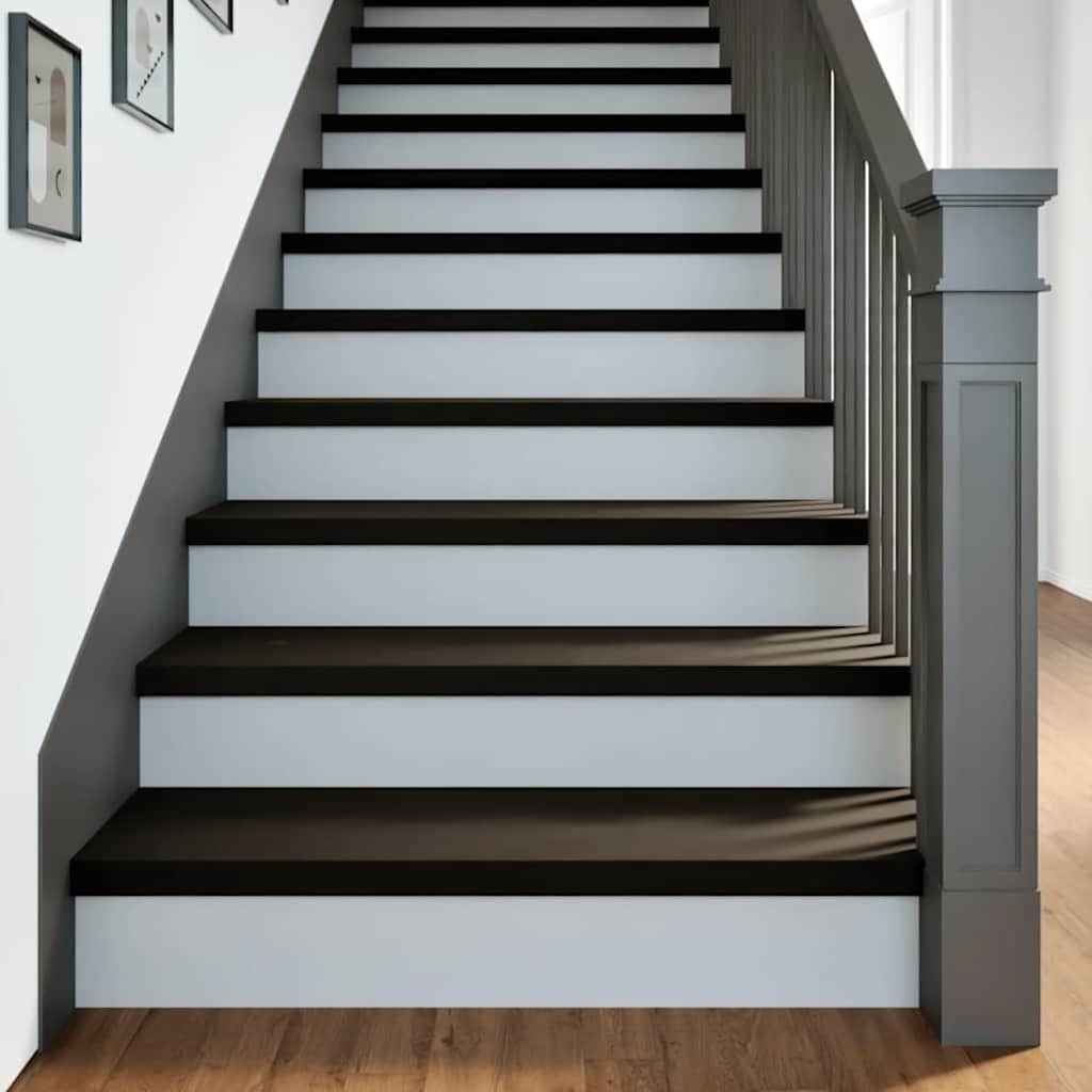 JUNG Vida Treppenstufen 12 Stk. Dunkelbraun 100x30x2 cm Massivholz Eiche