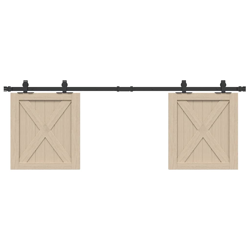 JUNG Vida Schiebetürbeschlag Set für Schranktüren 152 cm Karbonstahl