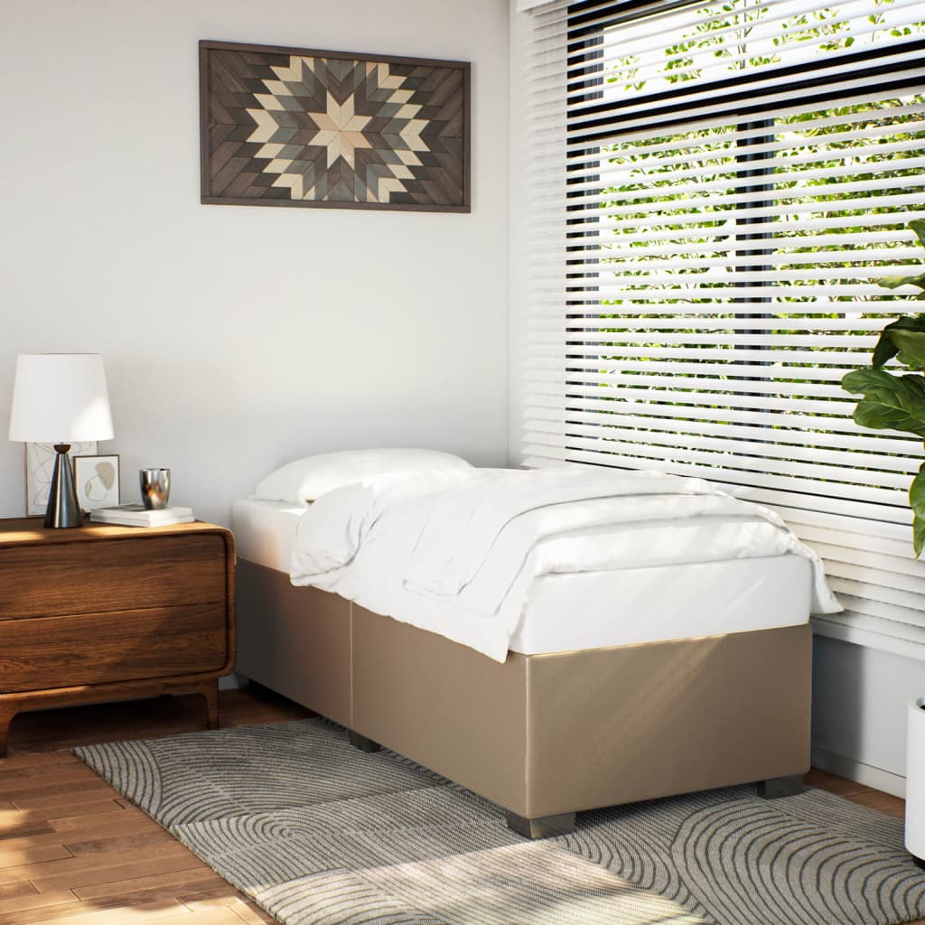 JUNG Vida Bettgestell Cappuccino-Braun 80x200 cm Kunstleder