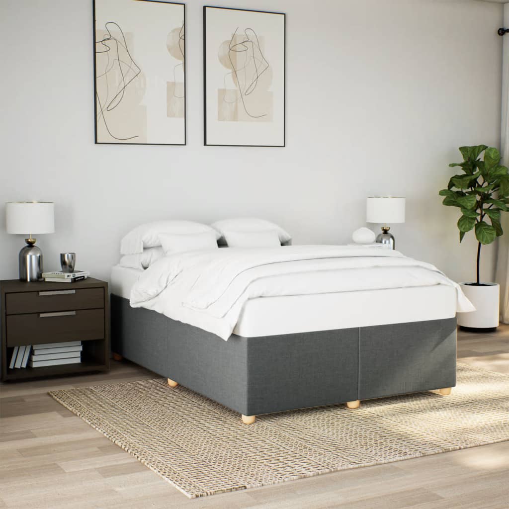 JUNG Vida Bettgestell ohne Matratze Dunkelgrau 160x200 cm Stoff