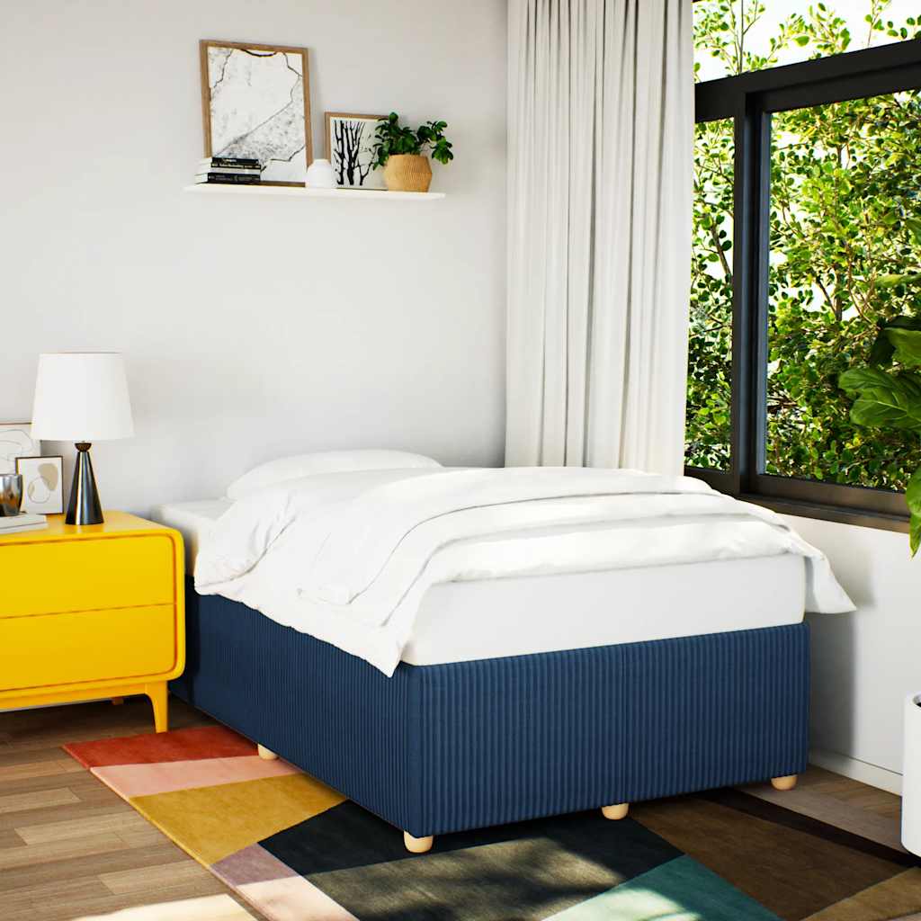 JUNG Vida Bettgestell ohne Matratze Blau 120x190 cm Stoff