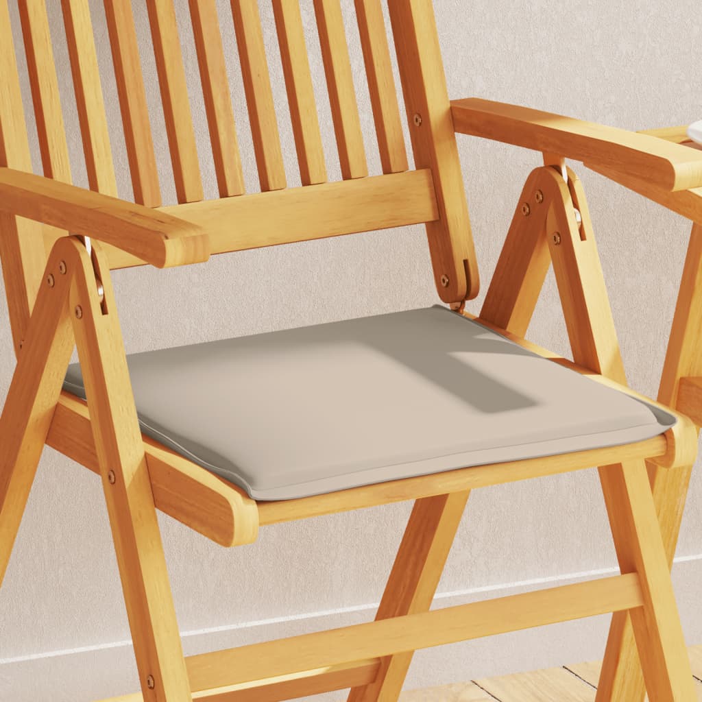 JUNG Vida Garten-Sitzkissen 4 Stk. Taupe 45x45x2 cm Quadratisch