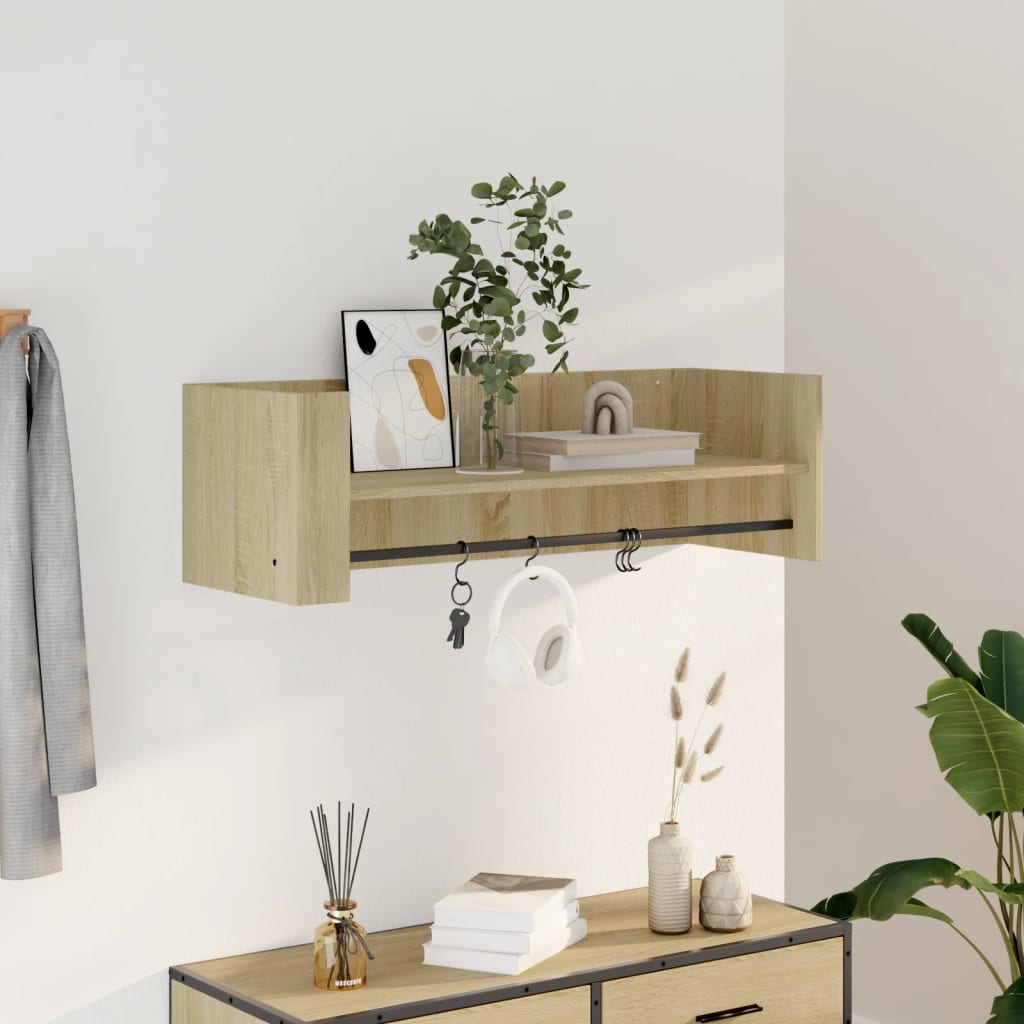 JUNG Vida Wandregal Sonoma-Eiche 100x35x30,5 cm Holzwerkstoff